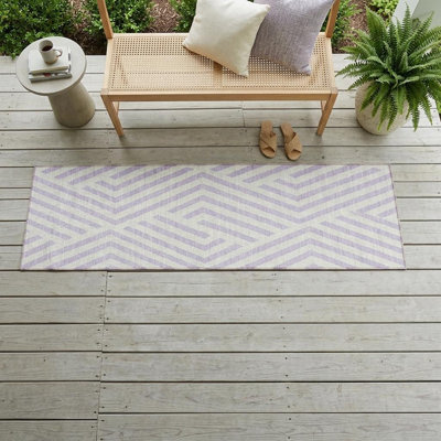 Tapis de couloir extérieur lavable et ivoire 8 po