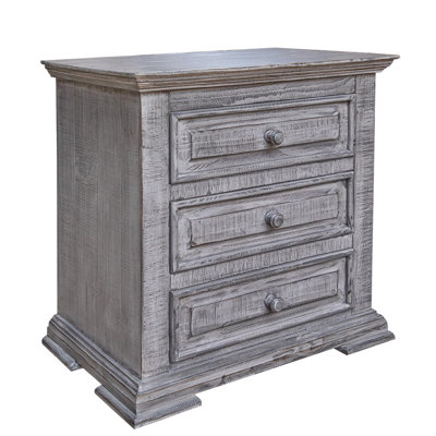 Table de chevet 3 tiroirs Irlinda Roseland