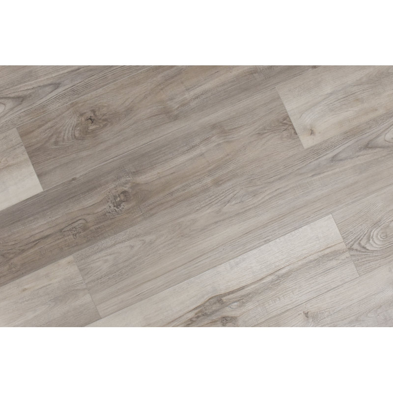 7" x 60" x 7mm Oak Click Lock SPC Luxury Vinyl Plank, Axiom Frost