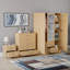 Maybery 3 Piece Bedroom Set (2 Drawer Bedside Chest, 5 Drawer Chest, 3 Door 2 Drawer Mirrored Wardrobe), (5)-1672887906