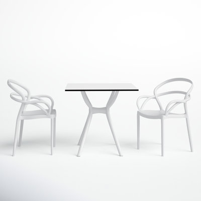 Farrah Square 2 - Person 31.5" Long Bistro Set by AllModern