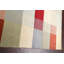 Tapis unique en laine noué à la main rouge / crème / bleu nouvel âge 8 pi x 10 pi 2 po Gabbeh