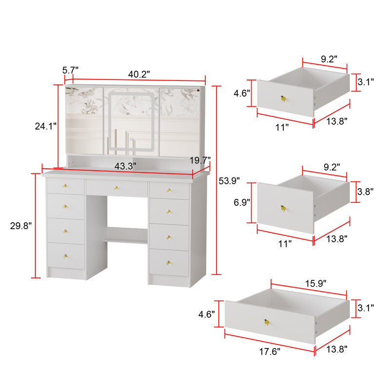 Dressing Table with Mirror
