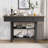Nibbi 51.7" Console Table with 2 Wooden Drawers and Shelf,Metal Legs-1790380722