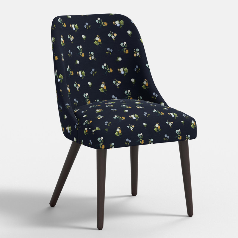 Clare Dining Chair In Ditsy Dahlia Navy, Ditsy Dahlia Navy