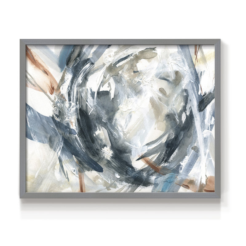 Hypnotic Array -Framed Print - Restickable, 8" H x 10" W, Gray