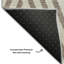 Tapis de couloir taupe 2 pi 3 po x 7 pi 6 po Cerrito Premium lavable à la machine-104003431