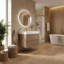 Meuble-lavabo mural simple de 30 po avec comptoir à surface solide avec trop-plein, pré-assemblé-313203125-330642045-303615347