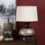 Lampe de table brun / bronze 31,5 po Beristain