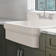 Fireclay 30" x 22" Drop-in Sink with 2 Faucet Holes on Backsplash