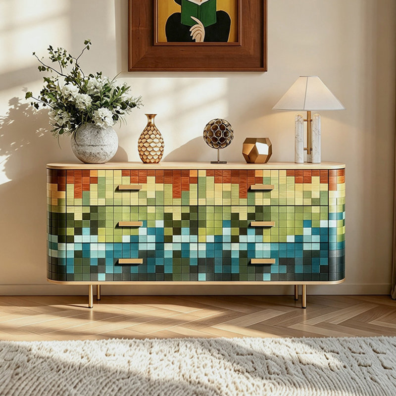 Buffet luxueux de style français moderne et léger
