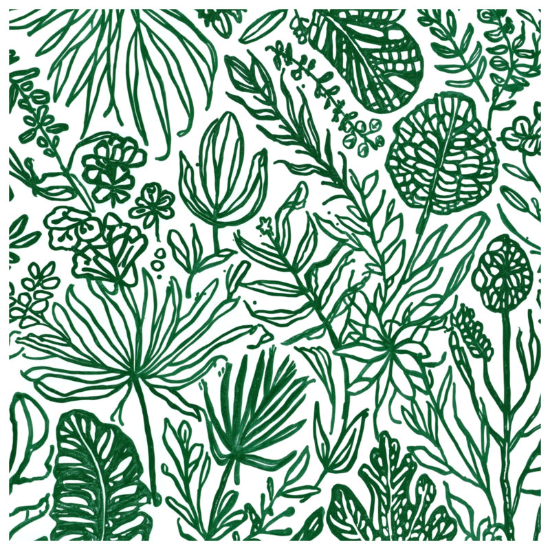 Tapis de bain Green Line Art, L 34 po x L 21 po