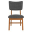 Table de salle à manger rectangulaire 5 pièces et 4 chaises rembourrées, base, surface facile à nettoyer style Mid-Century contemporain avec un design élégant peu encombrant