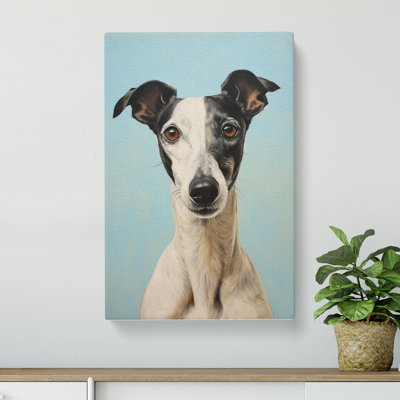 Whippet Realism - Wrapped Canvas