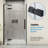 OVE Decors Tampa 57 3/4 To 60 1/16 In. W X 72 In. H Alcove Frameless Pivot Hinge Shower Door , 2025-110692731