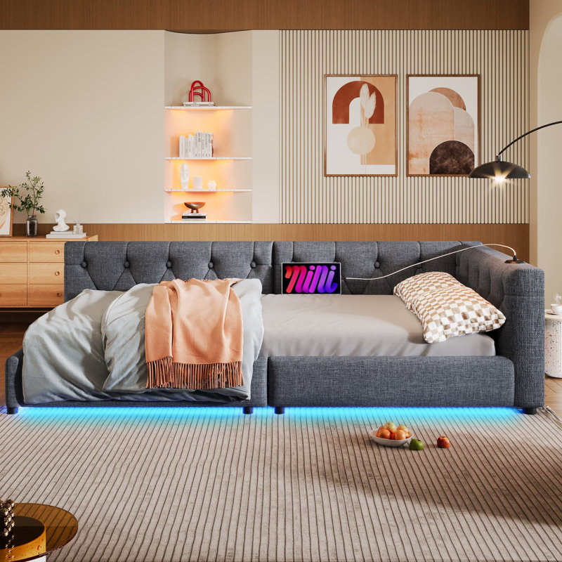 Daybed, European Single (90 x 200 cm), Grey