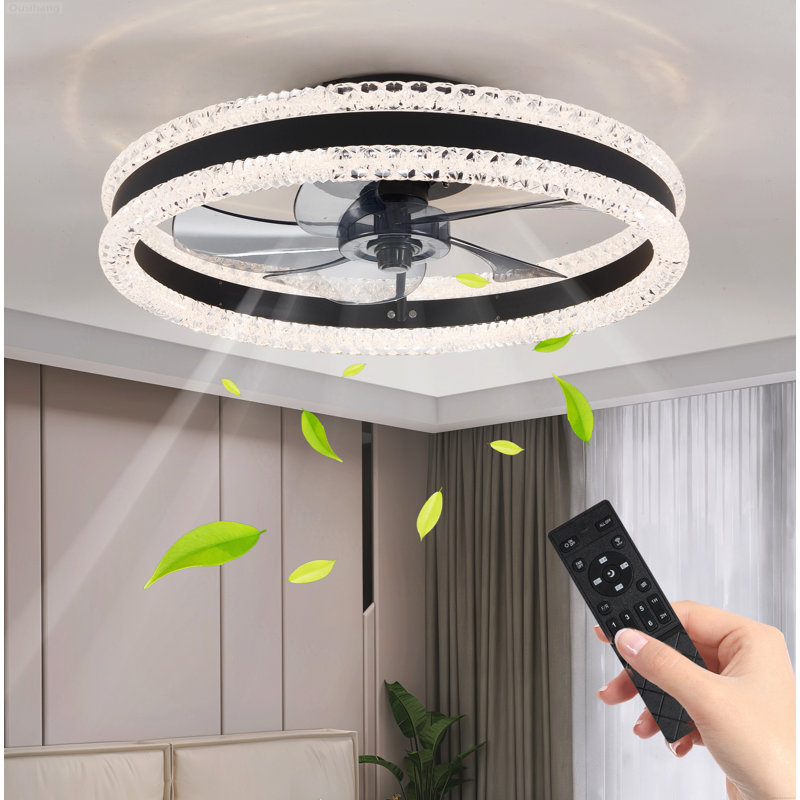 Ventilateur de plafond Luxury, Noir mat