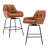Balwant Swivel Upholstered 26.3'' Counter Stool with Metal Frame(Set of 2)-984710019