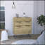 Commode à tiroirs Hartly, chambre à coucher, chêne clair