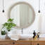 Miroir mural rétro avec cadre vieilli vintage 23,62 po