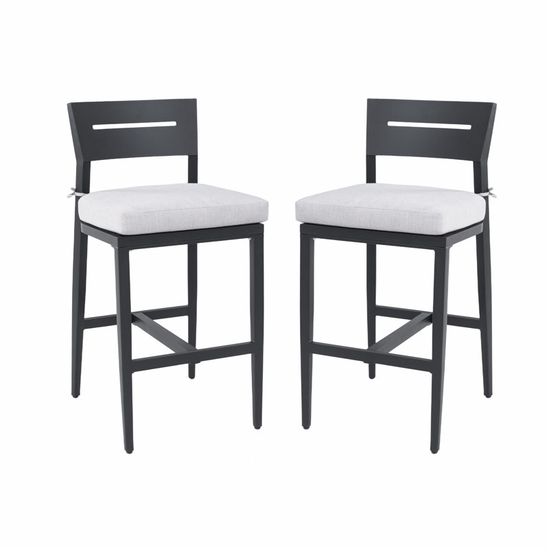 Tabourets de bar 2 pièces Modern Modern, Blanc