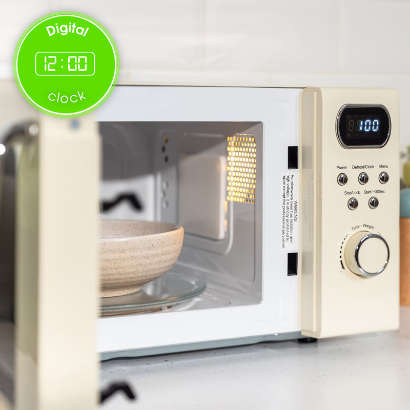 Abode | AMD2004C | Digital Microwave | 20L | Cream