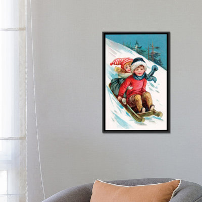 « rétro christmas i », impression sur toile