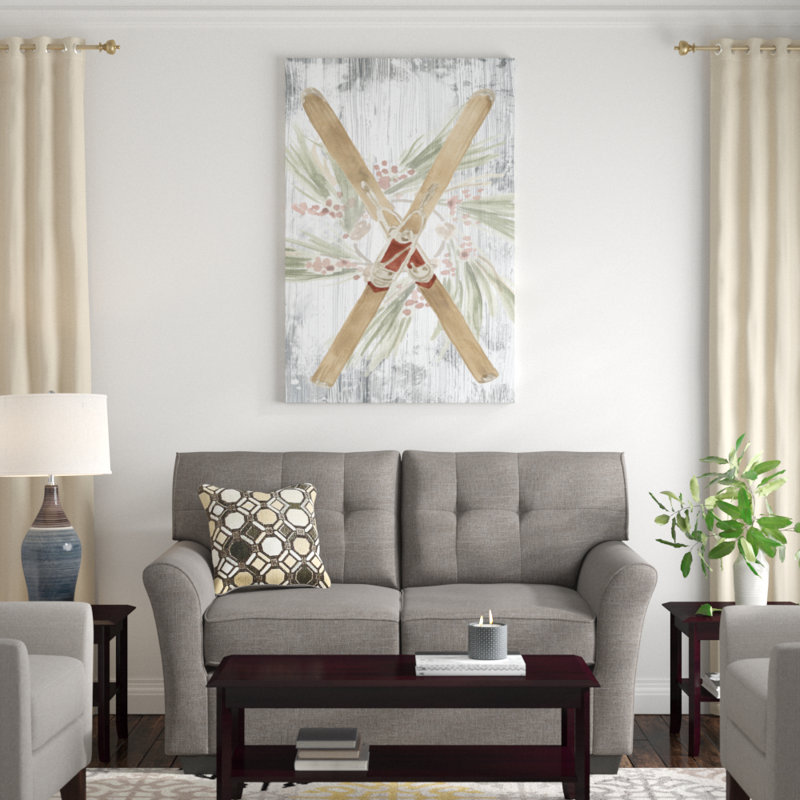 Pinecone Lodge Collection B by June Erica Vess - Painting Print, Wrapped Canvas, 122cm H x 81cm W x 3.18cm D