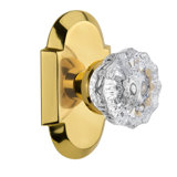 Cottage Plate with Crystal Door Knob