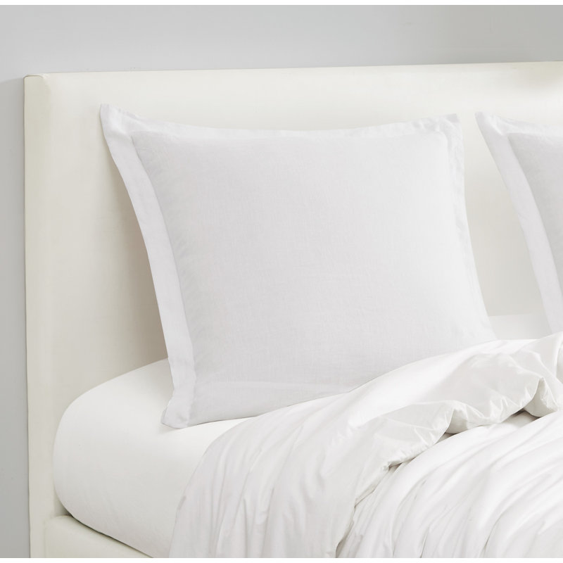 Brooklyn Loom Linen Euro Sham, White