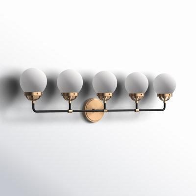 Newport 5 Light Frosted Vanity Light