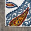 Tapis intérieur / extérieur orange / bleu Jotunheim-1228800721