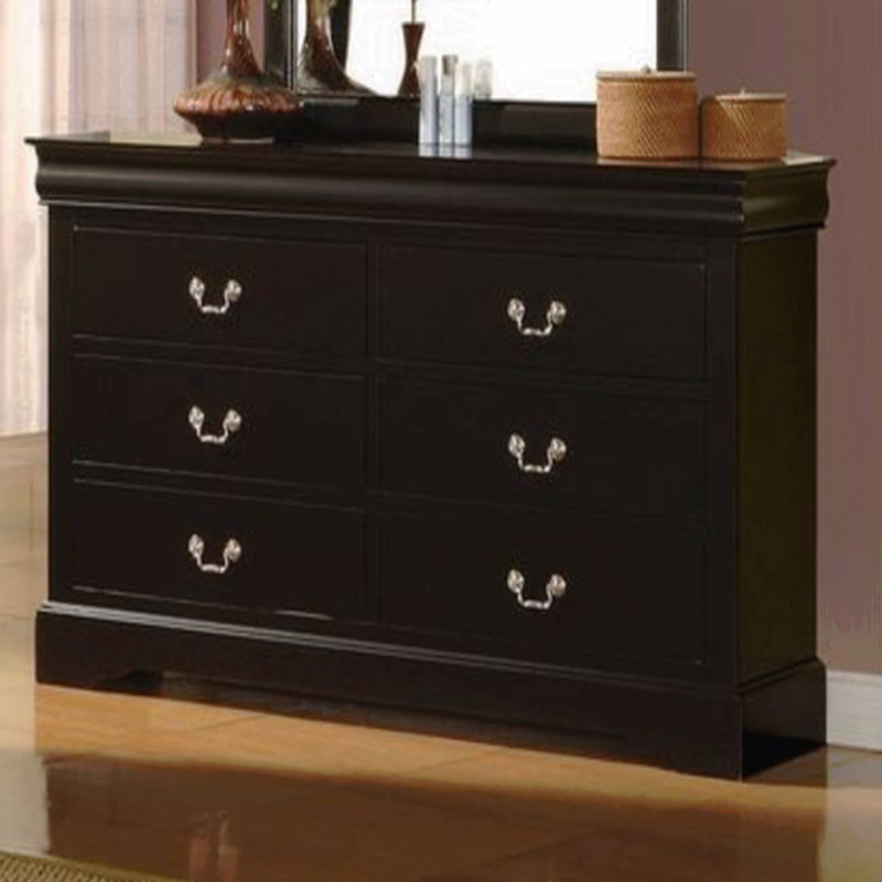 Basic Wooden Dresser, Noir