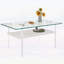 Table basse avec pieds en métal et tablette en bois pour un salon élégant-2016927241