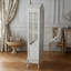 Bois blanc massif + vitrines en verre