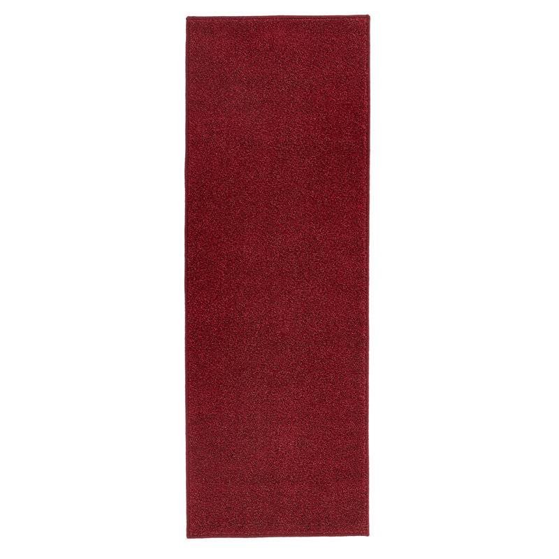 Pure Tufted Red Rug, Runner 80 x 300 cm