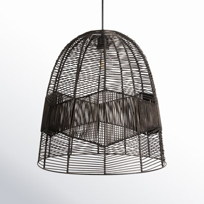 Mel 1-Light Metal Dome Pendant