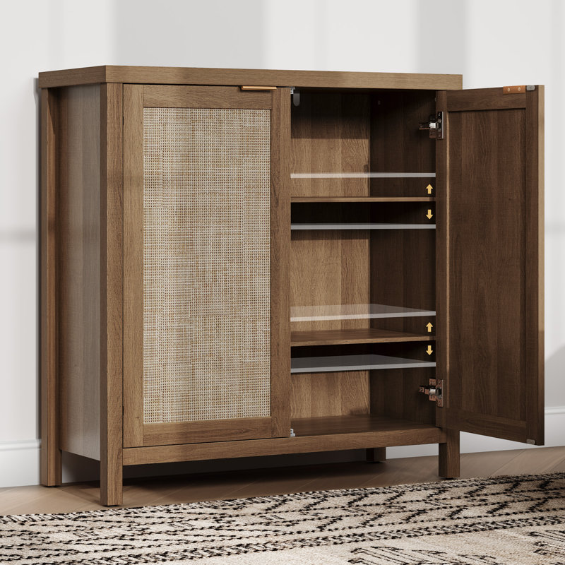 Safura 34.3'' Sideboard, Natural Oak/Beige