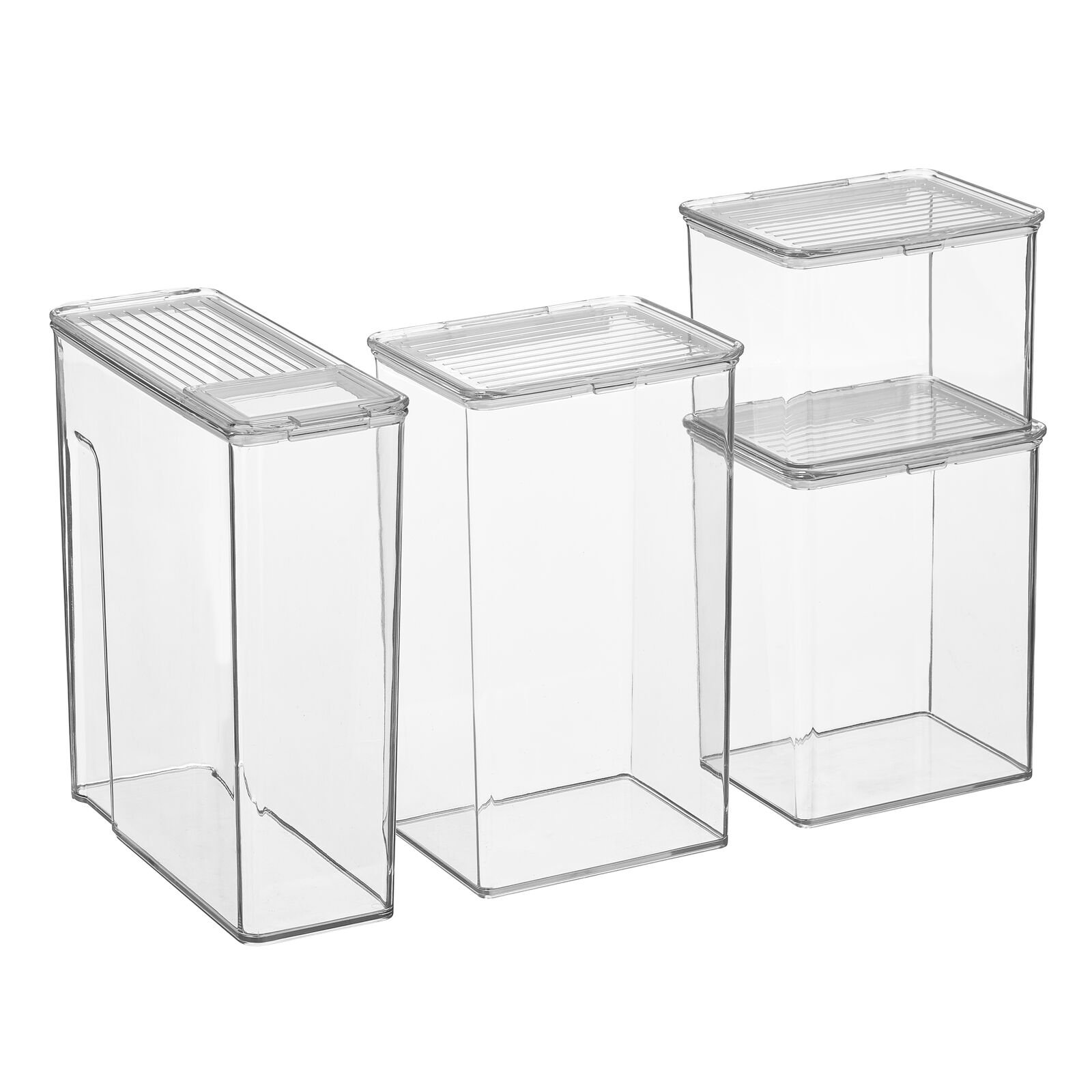 mDesign Nate Home by Nate Berkus Plastic Storage Bin for Pantry, 2