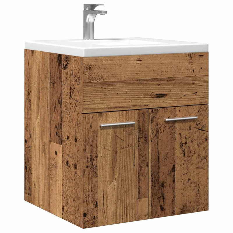 Mahjabeen 41cm Bathroom Vanity Base Only, Old Wood