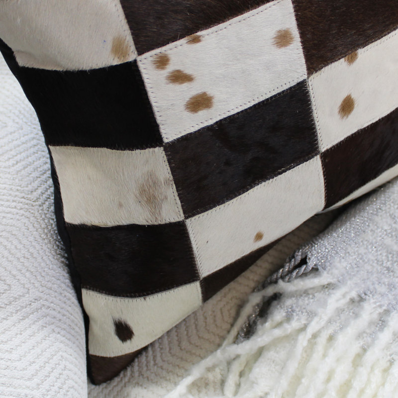 Geometric Feather Throw Pillow
