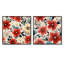 Bainbridge - Ensemble de 2 collages carrés floraux-101843578-101843579
