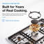ROBAM Turbo Flame Series 36" Gas Cooktop - 5 Brass Burners,Built-in NG/LPG Convertible Gas Stove,Flameout Protection  G515