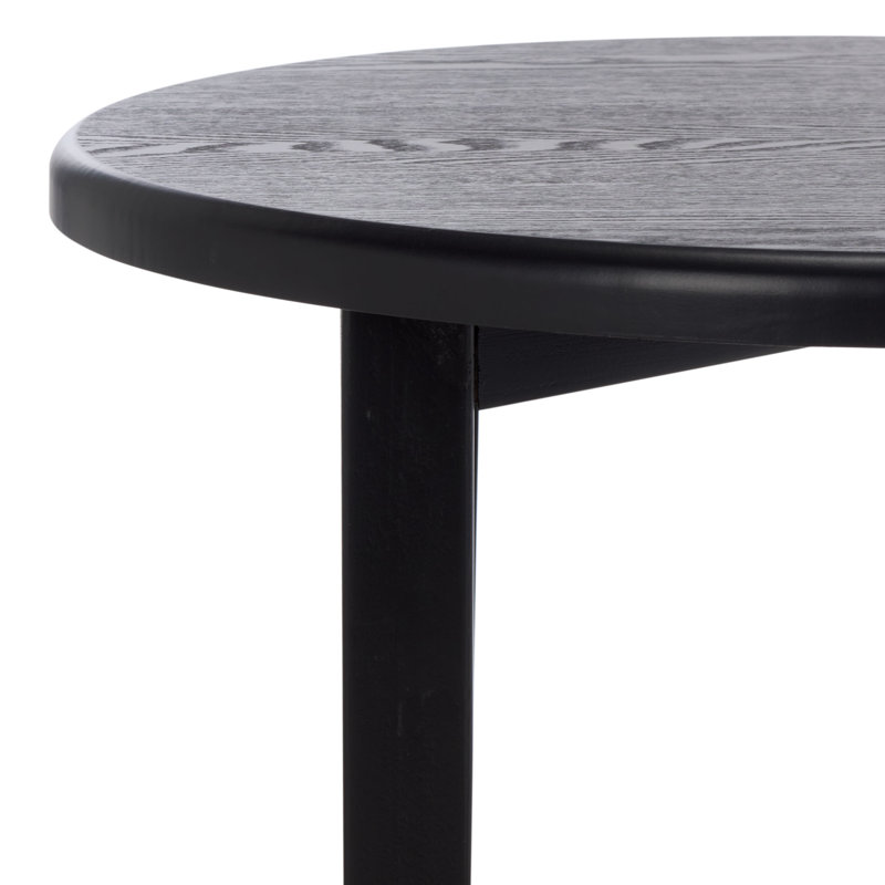 Table de bout à 1 tablette Rakoma, Noir