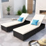 Chaise longue inclinable 76 po avec coussins 76 po