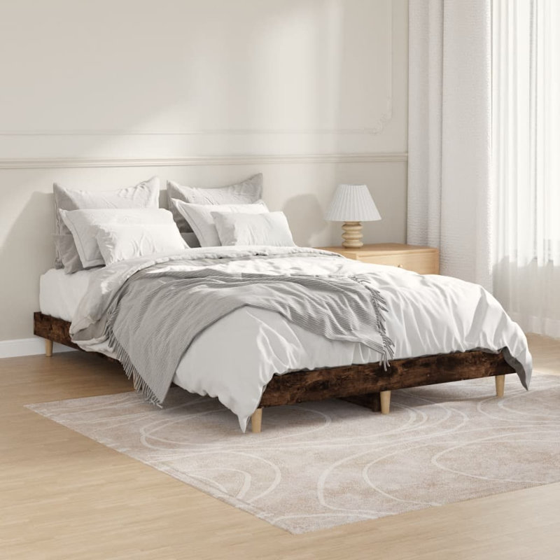 Brotherhood Bed, Smoked Oak, 120 x 190cm