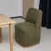 33.5" Dining Chair With Wheels（Set of 2）