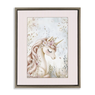 Enchanted Dreams Unicorn Floating Frame, design by Christine Simpson Art