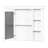 35.51'' * 7.19'' 29.52'' White Wall Mounted Bathroom Storage With Mirror Door, Versatile Solution, High - Quality , Adjustable Shelves, Soft Close Hinges, Silver Metal Handle, Luxury Design, Modern