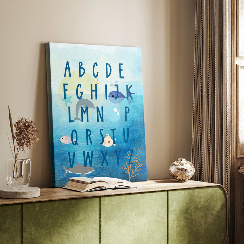 Alphabet sous-marin - galerie sur mesure Cavas, H 27 po x l 18 po